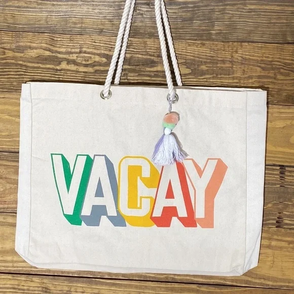 Canvas Beach Tote - Picture 5 of 7